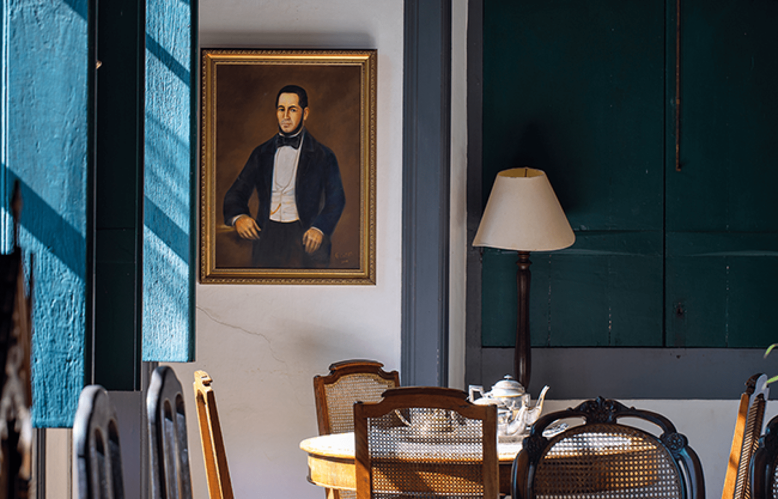 Retrato do primeiro propriet rio da fazenda, Major Candido de Ribeiro Barbosa.