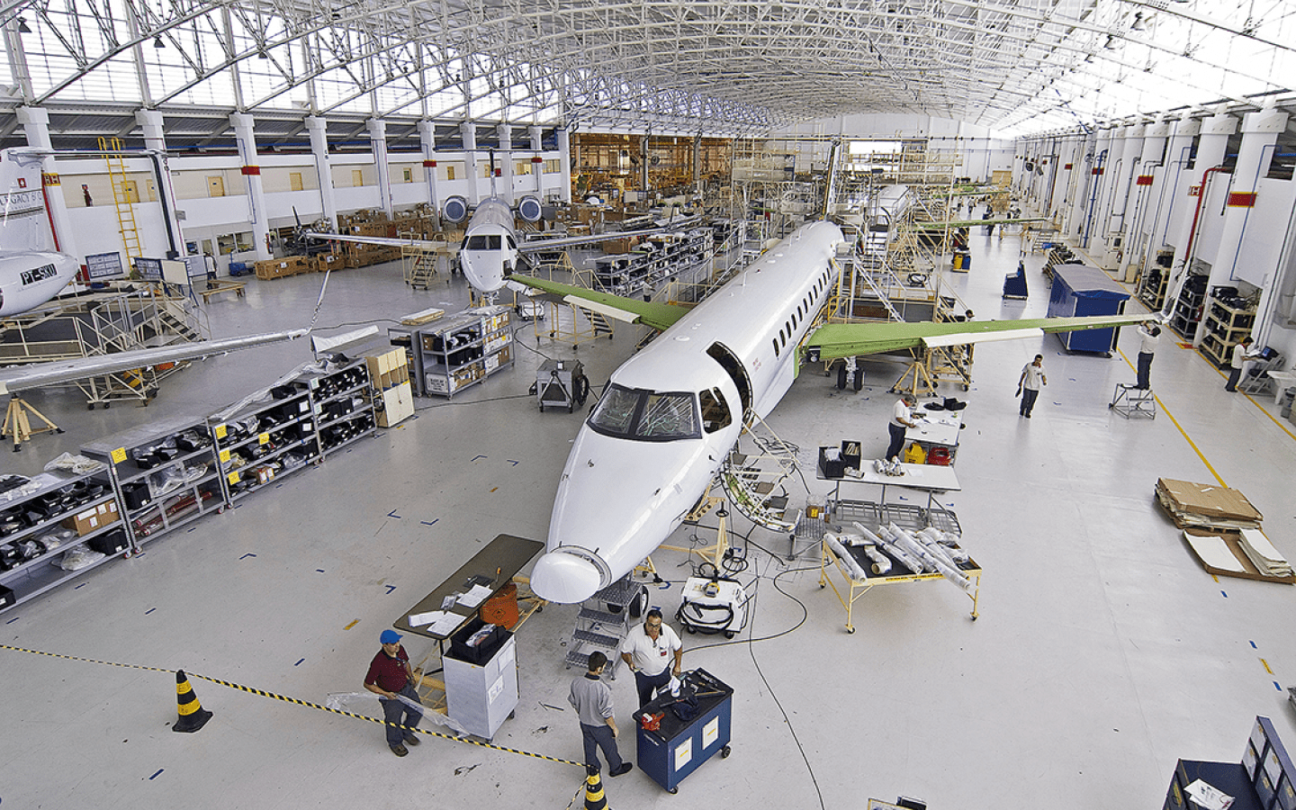 Linha de montagem do Legacy 600 da EMBRAER local: S o Jos  dos Campos , S o Paulo , Brasil data: 08/2007 C digo: 01PF141 Autor:Paulo Fridman